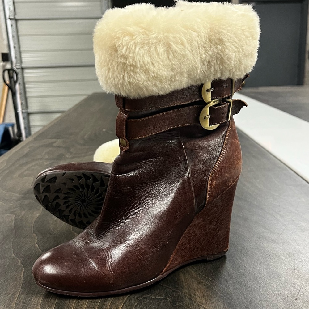 Charles David brown bootie